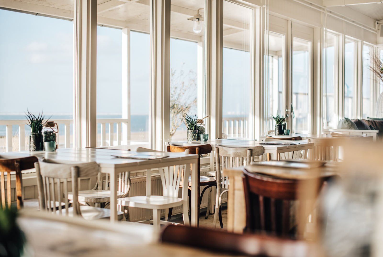 Beachhouse 25, Netherlands, Cadzand beach bar with view at the sea