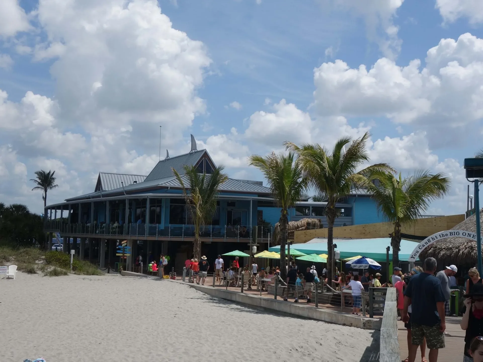Sharky's on the Pier, United States of America, Florida beach bar with view at the sea