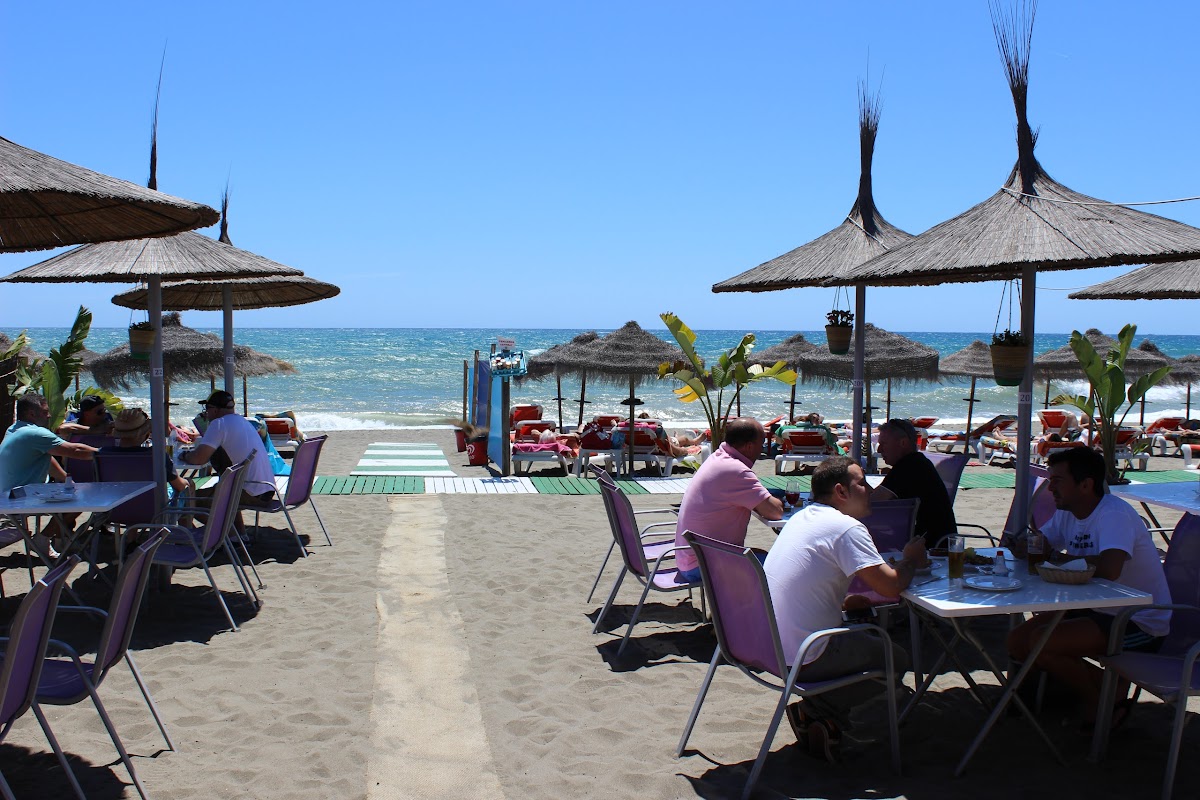PEPE´S BEACH CHIRINGUITO, Spain, Gibraltar beach bar with view at the sea