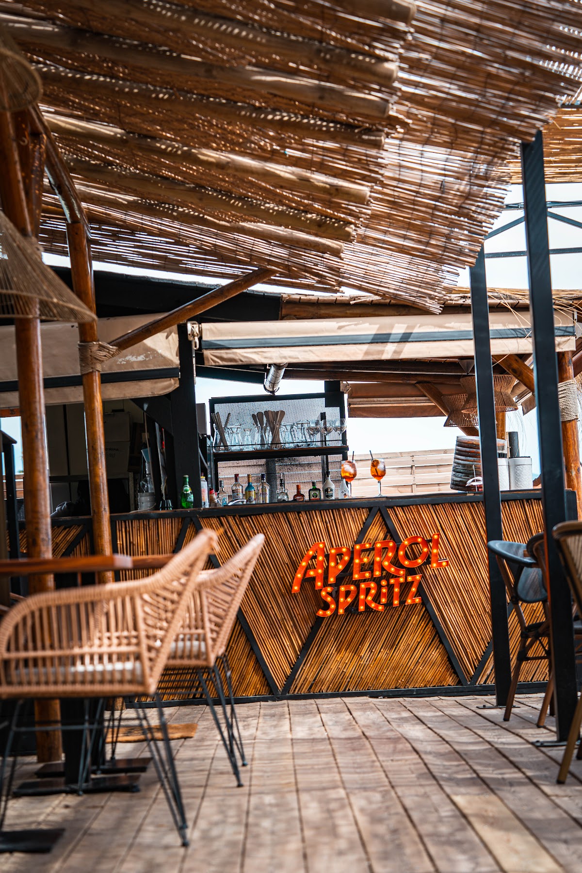 La Playa Surf House | Chiringuito Torremolinos, Spain, Málaga beach bar with view at the sea
