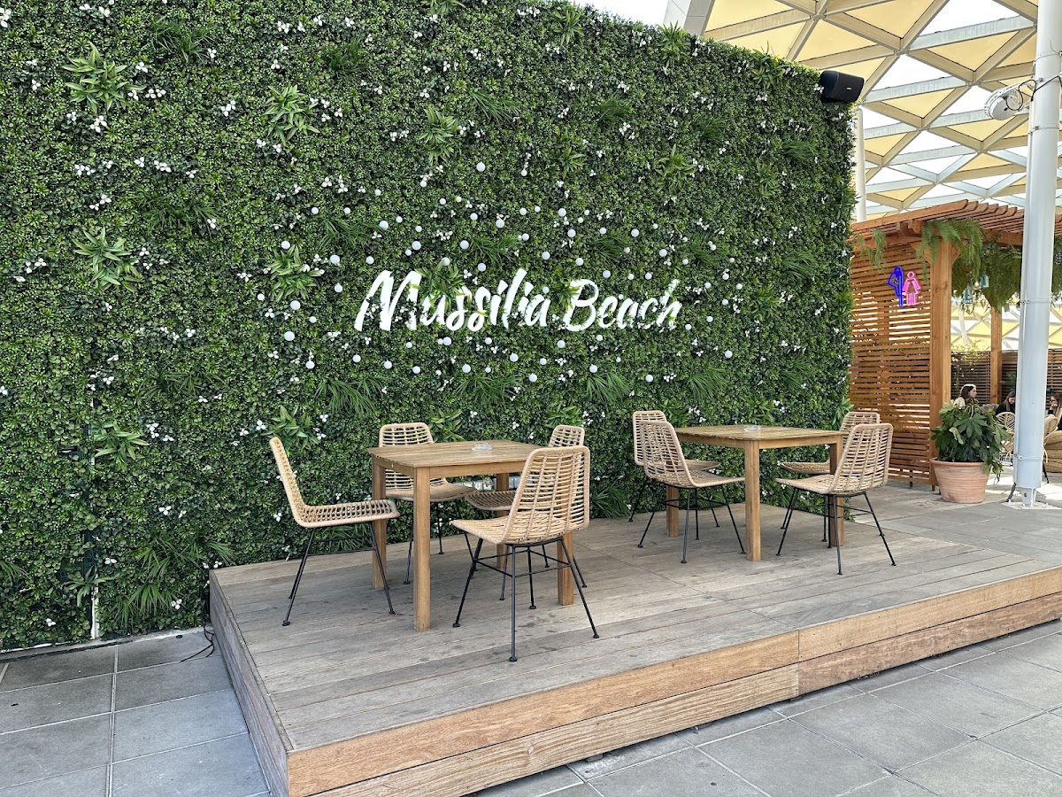 Rooftop Massilia Beach, France, Marseille beach bar with view at the sea