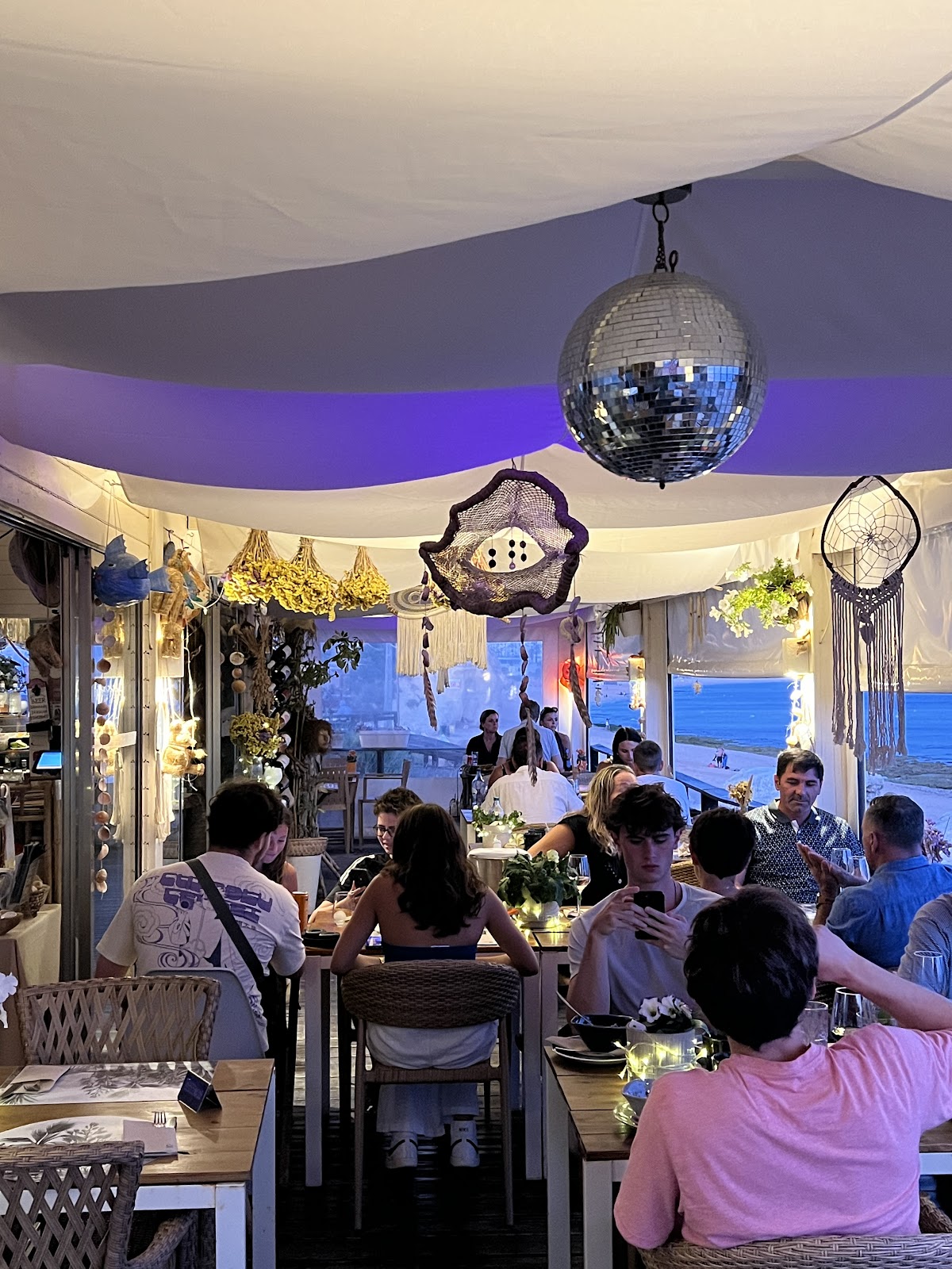 calixtos beach bar, Portugal, Albufeira beach bar with view at the sea