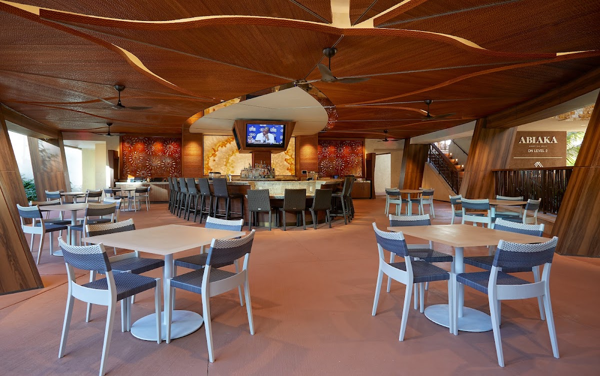 Beach Club Bar & Grill (in Seminole Hard Rock Hollywood), United States of America, Florida beach bar with view at the sea