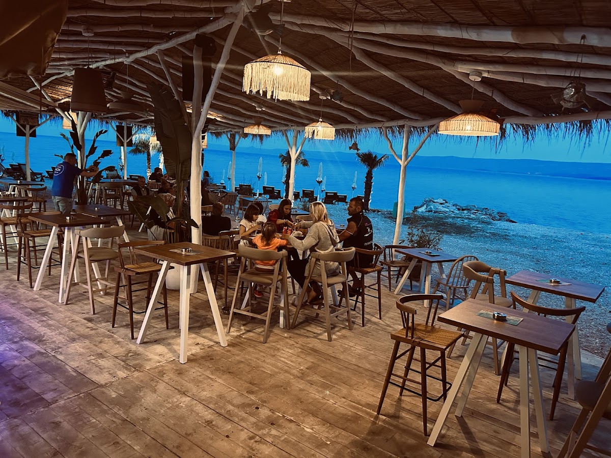 Beach Bar NOA, Croatia, Hvar beach bar with view at the sea
